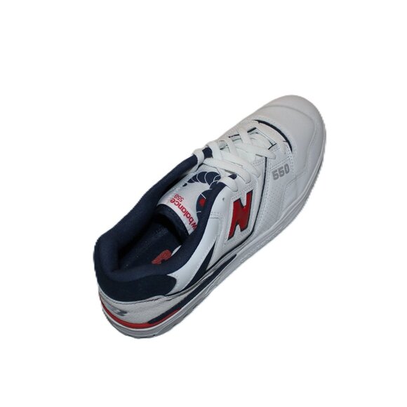 NEW BALANCE MEN\'S WHT/RED/BLU 550 BASKETBALL SNEAKER US 12D/ eur46 1/2 / uk 11.5 main image 5